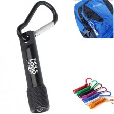 Mini Aluminum Flashlight With Carabiner